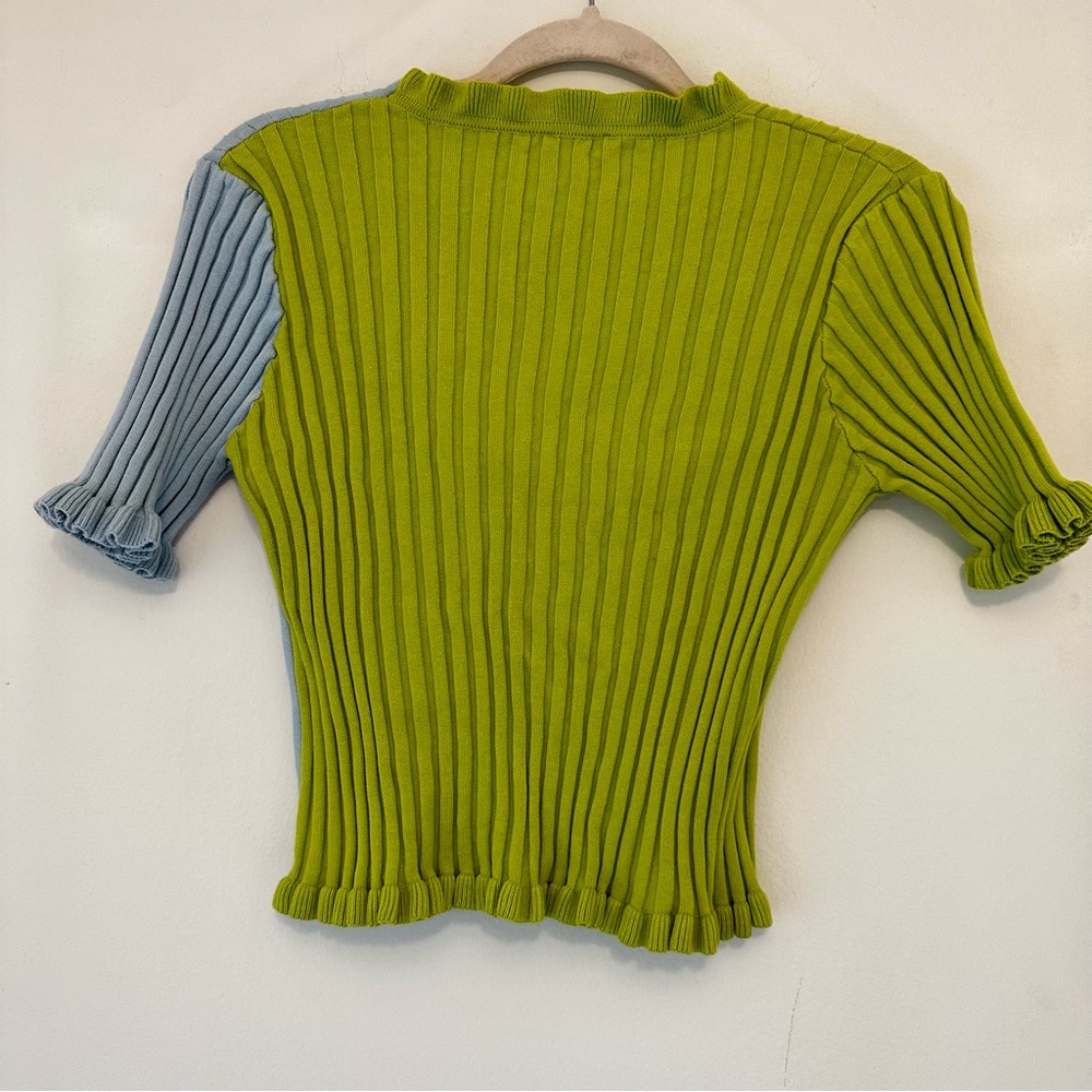 NWOT Free People Find Me Now Colorblock Cardi L - Picture 6 of 14
